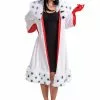 Disguise 101 Dalmatians Animated Cruella Jacket Deluxe Costume For Women -Wonderful Halloween Costumes Shop 101 dalmatians animated womens cruella jacket deluxe costume