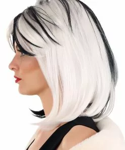 Partytime Costume & Lingerie (Yiwu) Factory Cruella De Vil Wig For Women From Disney's 101 Dalmatians -Wonderful Halloween Costumes Shop 101 dalmatians fashion cruella de vil wig alt 2