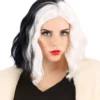 Partytime Costume & Lingerie (Yiwu) Factory Trendy Cruella De Vil Wig For Women From Disney's 101 Dalmatians