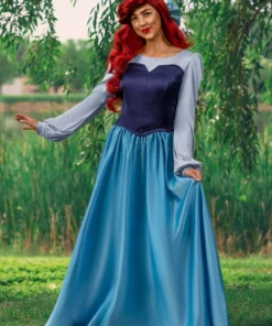 Armada Disney's The Little Mermaid Ariel Blue Costume Dress For Women 13 Armada Disney's The Little Mermaid Ariel Blue Costume Dress For Women -Wonderful Halloween Costumes Shop adult ariel blue dress costume alt 3