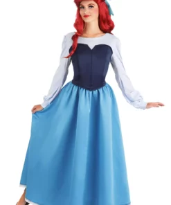 Armada Disney's The Little Mermaid Ariel Blue Costume Dress For Women 16 Armada Disney's The Little Mermaid Ariel Blue Costume Dress For Women -Wonderful Halloween Costumes Shop adult ariel blue dress costume alt 6