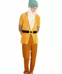 Fun Costumes Disney Snow White Bashful Dwarf Costume For Adults -Wonderful Halloween Costumes Shop adult bashful dwarf costume alt 1