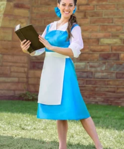 Disguise Beauty And The Beast Belle Blue Costume Dress For Adults