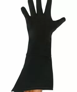 Fun Costumes Adult Black Superhero Gloves