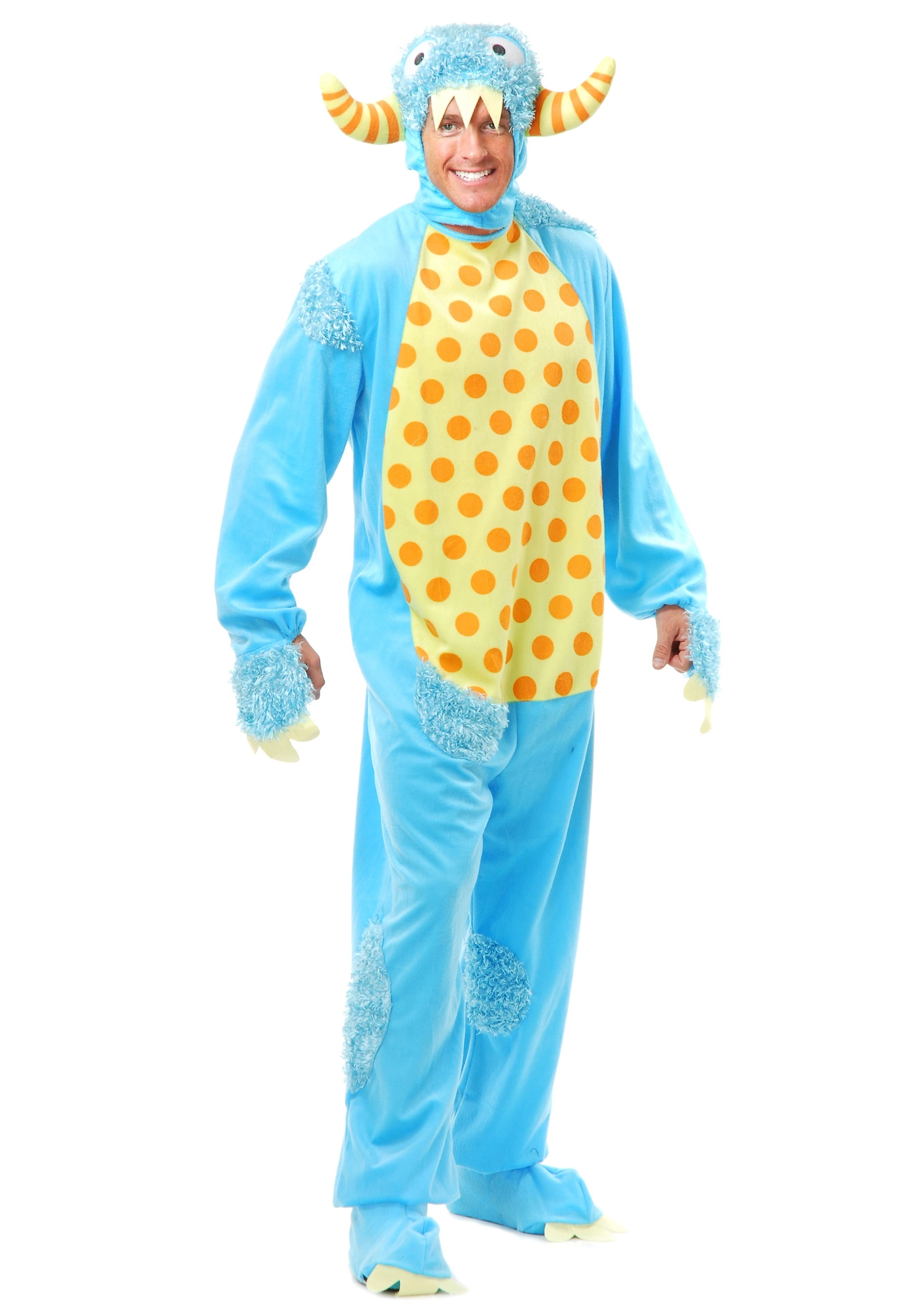 Charades Blue Monster Costume For Adults 3 Charades Blue Monster Costume For Adults