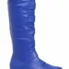 Ellie Adult Blue Superhero Boots -Wonderful Halloween Costumes Shop adult blue superhero boots1