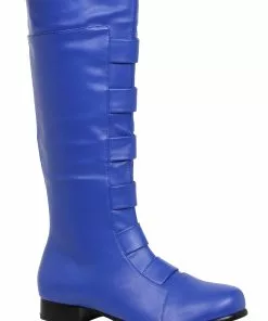 Ellie Adult Blue Superhero Boots