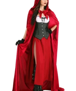 Partytime Costume & Lingerie (Yiwu) Factory Crimson Riding Cloak 9 Partytime Costume & Lingerie (Yiwu) Factory Crimson Riding Cloak -Wonderful Halloween Costumes Shop adult crimson riding cloak alt 2