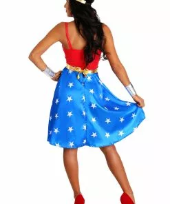 Rubies Costume Co. Inc Deluxe Long Dress Wonder Woman Adult Costume 11 Rubies Costume Co. Inc Deluxe Long Dress Wonder Woman Adult Costume -Wonderful Halloween Costumes Shop adult deluxe long dress wonder woman costume alt1