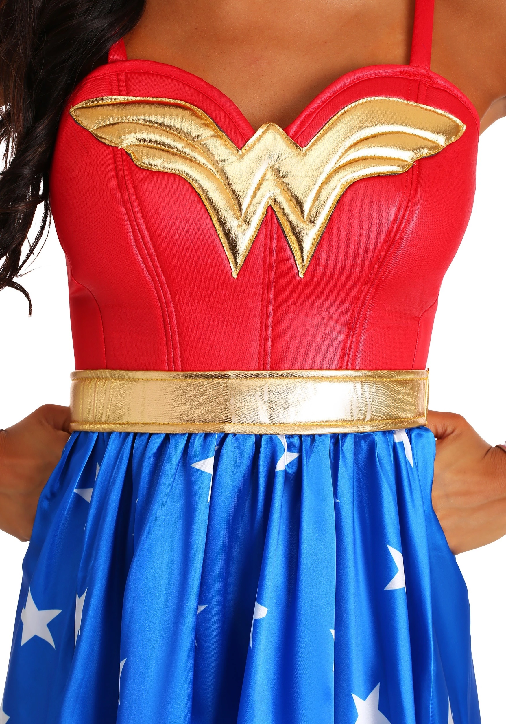 Rubies Costume Co. Inc Deluxe Long Dress Wonder Woman Adult Costume 5 Rubies Costume Co. Inc Deluxe Long Dress Wonder Woman Adult Costume - Image 3