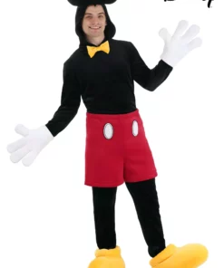 Fun Costumes Deluxe Mickey Mouse Disney Costume For Adults -Wonderful Halloween Costumes Shop adult deluxe mickey mouse costume alt 11