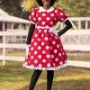 Fun Costumes Disney Deluxe Minnie Mouse Adult Costume -Wonderful Halloween Costumes Shop adult deluxe minnie mouse costume