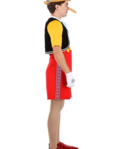 Fun Costumes Deluxe Disney Pinocchio Costume For Adults -Wonderful Halloween Costumes Shop adult deluxe pinocchio costume alt 3