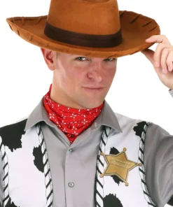 Elope Disney Deluxe Woody Cowboy Costume Hat For Adults