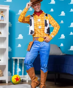 Fun Costumes Men's Disney Deluxe Woody Toy Story Costume