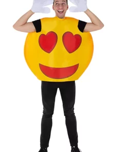 Dress Up America Emoji Heart Smiley Costume For Adults