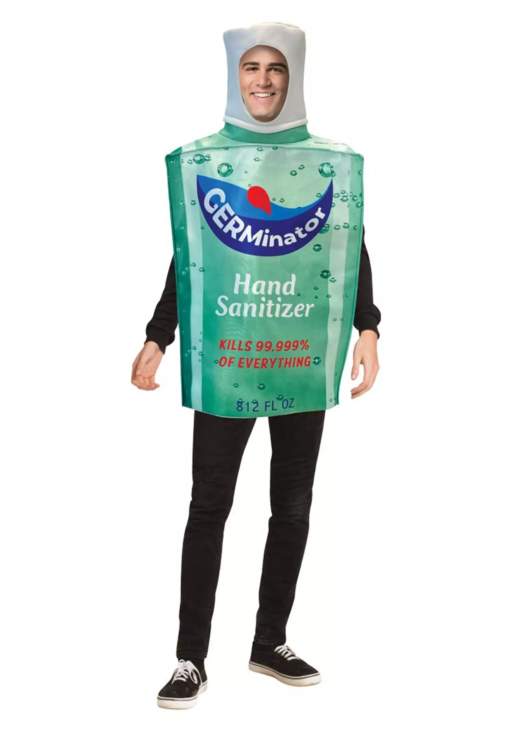 Morris Costumes Germinator Hand Sanitizer Bottle Costume For Adults 3 Morris Costumes Germinator Hand Sanitizer Bottle Costume For Adults