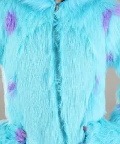Zhenjiang Lian Yew Every Age Garment Accessories A Hooded Disney Monsters Inc Sulley Costume For Adults -Wonderful Halloween Costumes Shop adult hooded monsters inc sulley costume alt 3