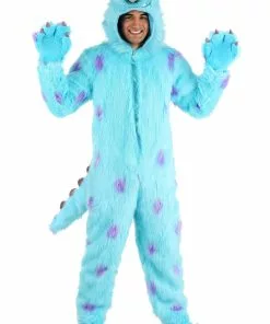 Zhenjiang Lian Yew Every Age Garment Accessories A Hooded Disney Monsters Inc Sulley Costume For Adults -Wonderful Halloween Costumes Shop adult hooded monsters inc sulley costume alt 7