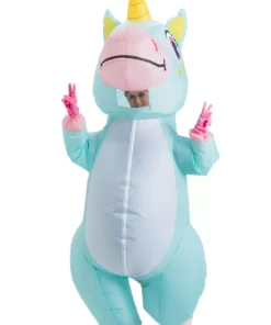 Joyin Inflatable Blue Unicorn Costume For Adults