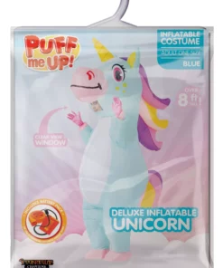 Joyin Inflatable Blue Unicorn Costume For Adults -Wonderful Halloween Costumes Shop adult inflatable blue unicorn costume alt 4