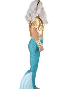Fun Costumes Disney The Little Mermaid King Triton Costume For Men -Wonderful Halloween Costumes Shop adult king triton costume alt 12