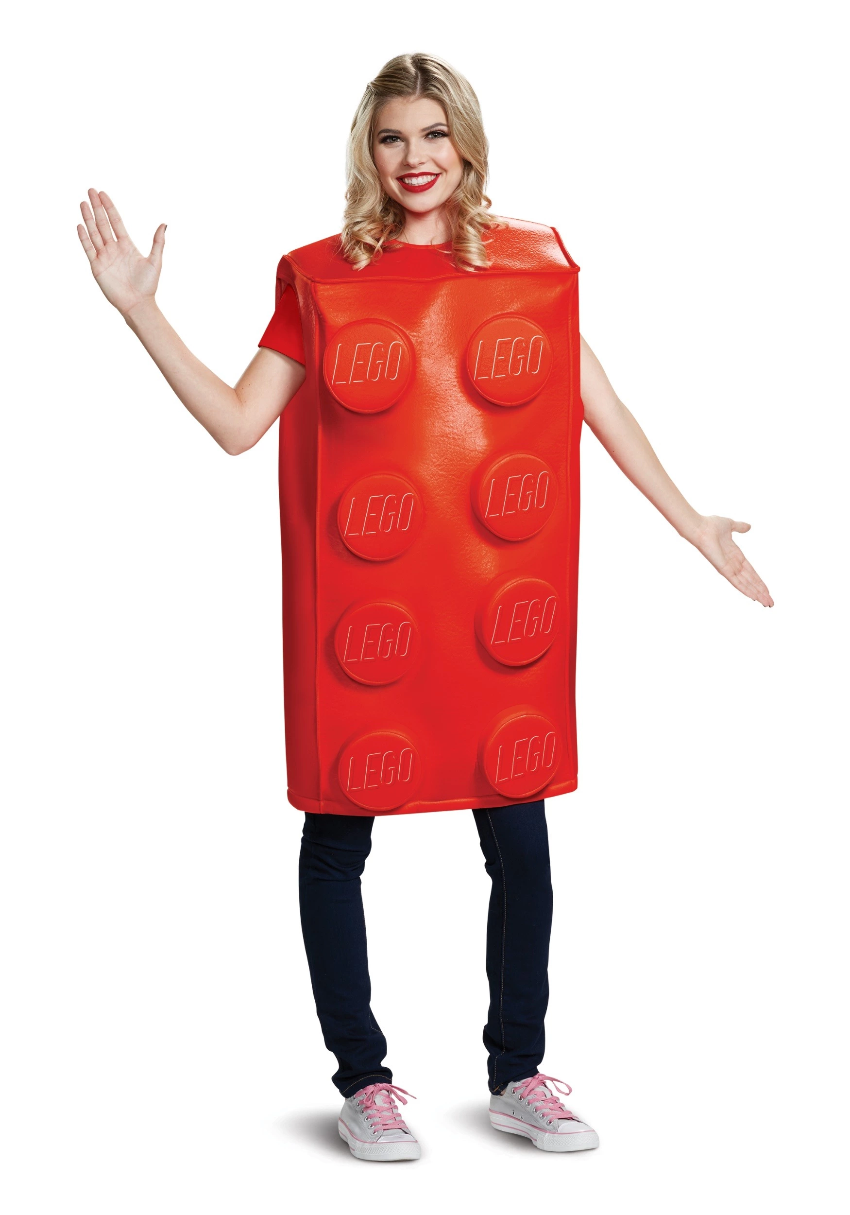 Disguise LEGO Adult Red Brick Costume 4 Disguise LEGO Adult Red Brick Costume - Image 2