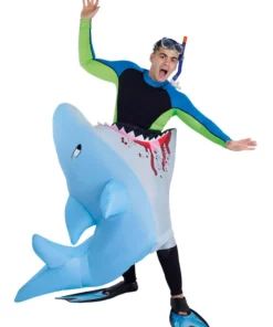 Morphsuits Adult Man Eating Shark Inflatable Costume