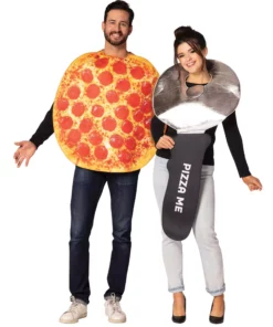 Rasta Imposta Pepperoni Pizza And Pizza Cutter Couples Costume For Adults