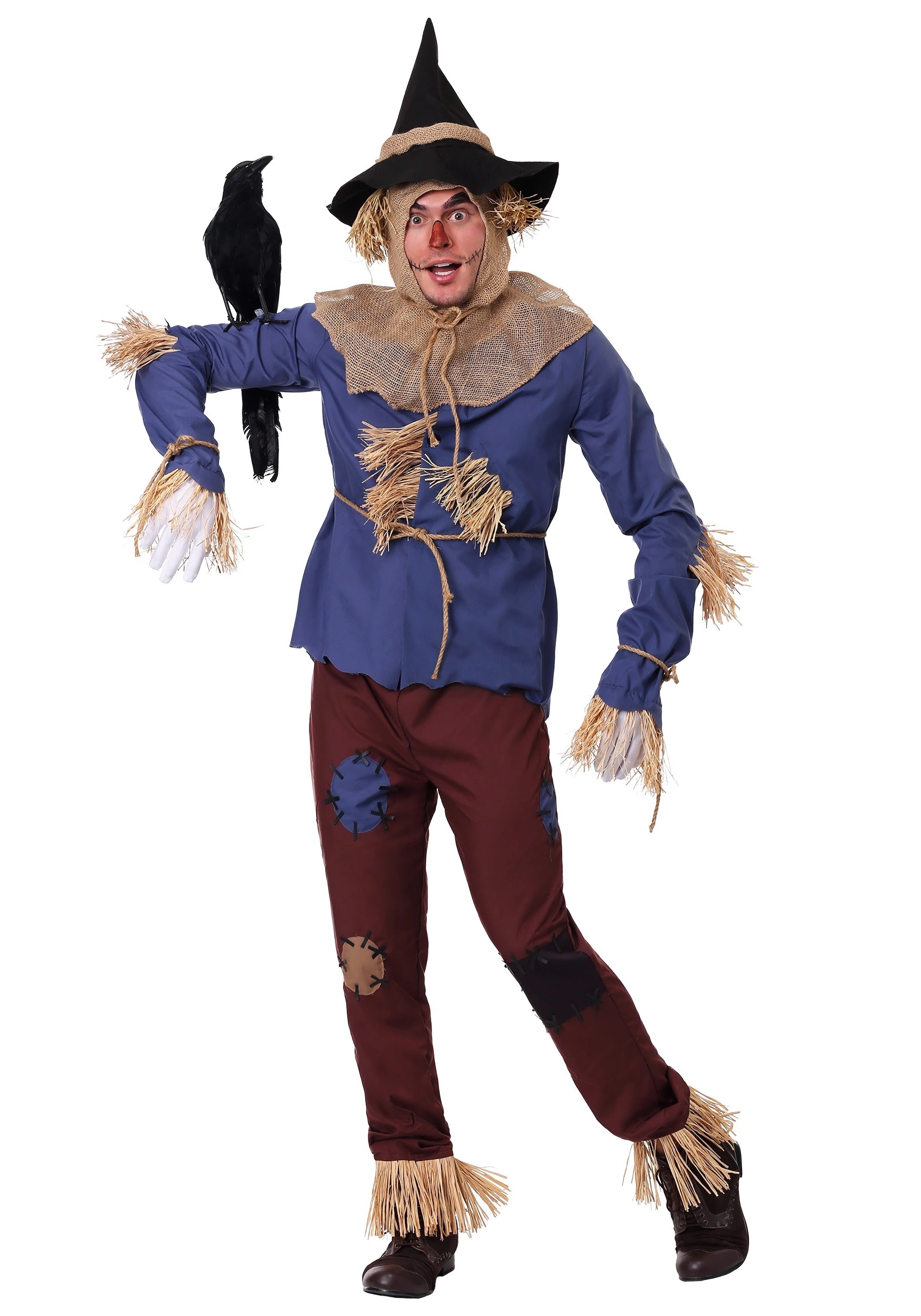Fun Costumes Patchwork Scarecrow Adult Plus Size Costume 3 Fun Costumes Patchwork Scarecrow Adult Plus Size Costume