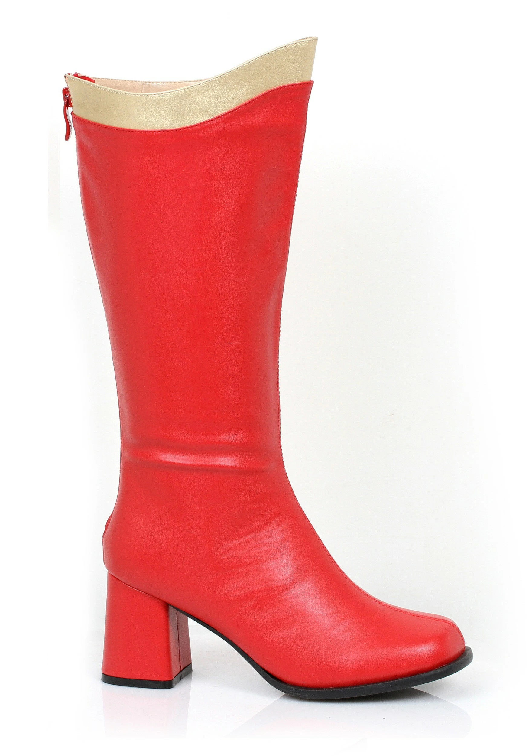 Ellie Adult Red And Gold Super Hero Boots 3 Ellie Adult Red And Gold Super Hero Boots