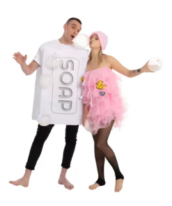 Joyin Adult Soap And Loofa Couples Costume