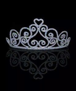 Elope Sparkle Heart Tiara For Adults