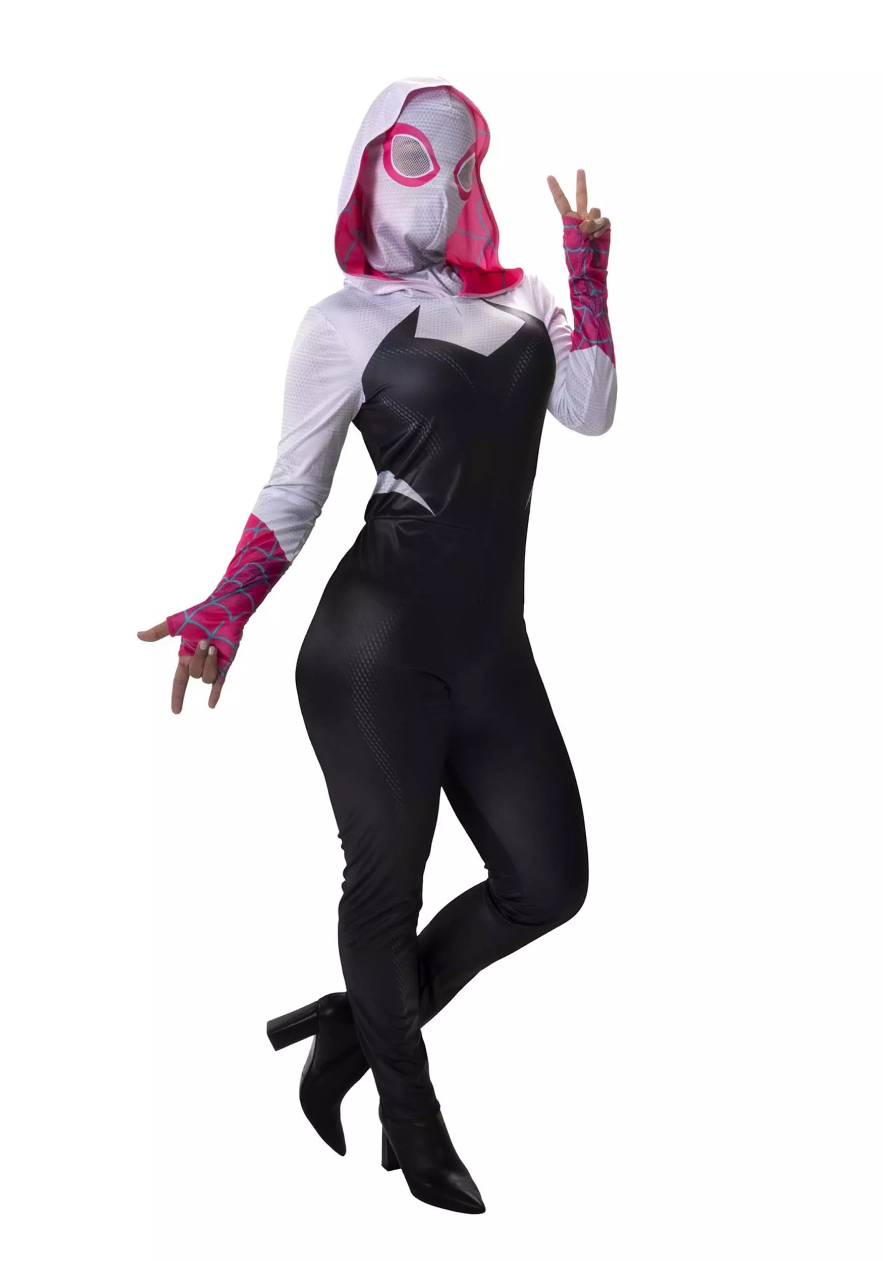 JAZWARES Spider-Gwen Costume For Adults 3 JAZWARES Spider-Gwen Costume For Adults