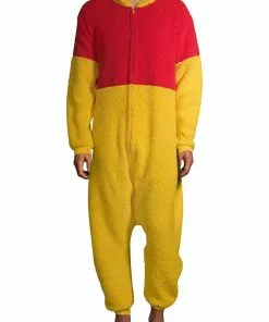 MJC International Winnie The Pooh Sherpa Onesie For Adults