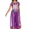 Disguise Aladdin Live Action Child Jasmine Purple Classic Costume -Wonderful Halloween Costumes Shop aladdin live action child jasmine purple classic costume