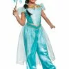 Disguise Aladdin Animated Deluxe Jasmine Costume For Girls -Wonderful Halloween Costumes Shop aladdin live action deluxe girls jasmine costume
