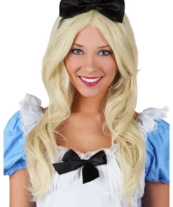 Fun Costumes Alice Black Bow Headband