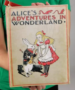 Shenzhen Daniel Bags & Cases Co. Ltd Alice In Wonderland Book Purse -Wonderful Halloween Costumes Shop alice in wonderland book bag alt 4
