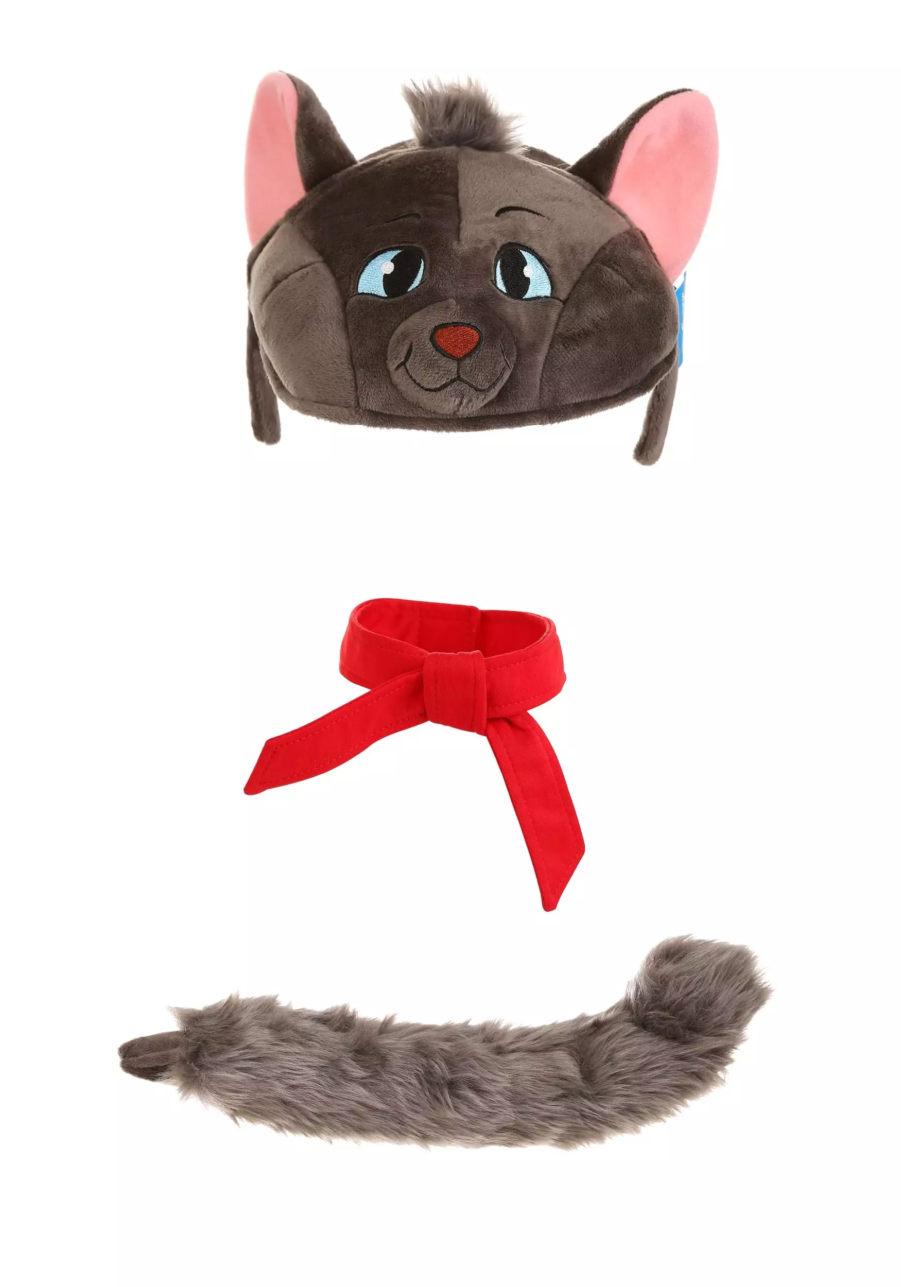 Elope Disney Aristocats Berlioz Plush Headband, Collar & Tail Costume Kit 8 Elope Disney Aristocats Berlioz Plush Headband, Collar & Tail Costume Kit - Image 6
