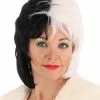 Partytime Costume & Lingerie (Yiwu) Factory Short Cruella De Vil Wig From Disney's 101 Dalmatians