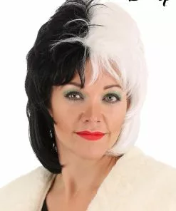 Partytime Costume & Lingerie (Yiwu) Factory Short Cruella De Vil Wig From Disney's 101 Dalmatians