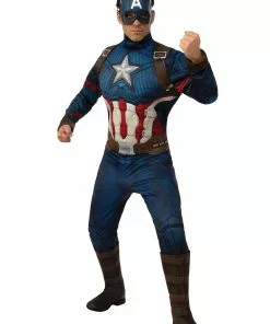 Rubies Costume Co. Inc Deluxe Avengers Endgame Captain America Men's Costume