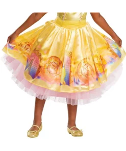 Disguise Beauty And The Beast Deluxe Girl's Belle Costume For Todders -Wonderful Halloween Costumes Shop beauty and the beast deluxe toddler belle costume alt 3