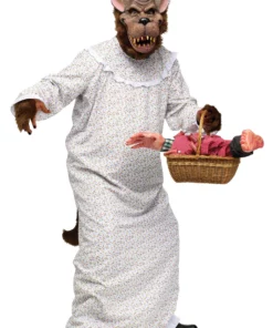 Fun World Big Bad Granny Wolf Costume For Adults,