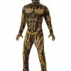 Rubies Costume Co. Inc Deluxe Black Panther Erik Killmonger Battle Suit Kids Costume -Wonderful Halloween Costumes Shop black panther killmonger battle suit deluxe child