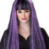 Seasons (HK) Ltd. Black And Purple Witch Wig -Wonderful Halloween Costumes Shop black purple witch wig