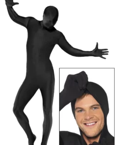 Smiffys Black Second Skin Suit Costume