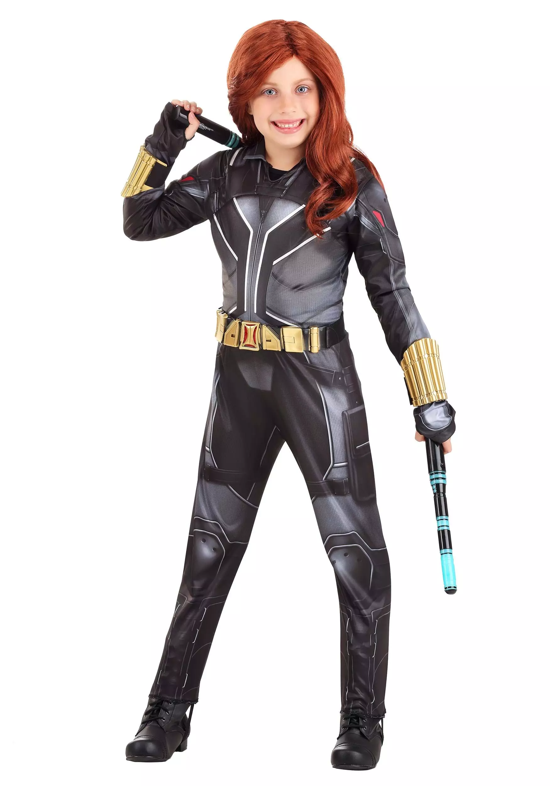 Rubies Costume Co. Inc Black Widow Deluxe Costume For Kids 8 Rubies Costume Co. Inc Black Widow Deluxe Costume For Kids - Image 6