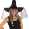 Role Party Sparkly Black Witch Hat For Women